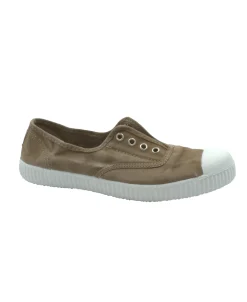 CIENTA 70777 46 35/42 beige scarpe unisex elastico tessuto cotone slip on ragazzo