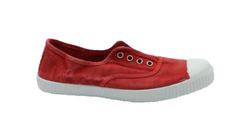CIENTA 70997 02 35/42 rojo rosso scarpe bambina elastico tessuto slip on profumata