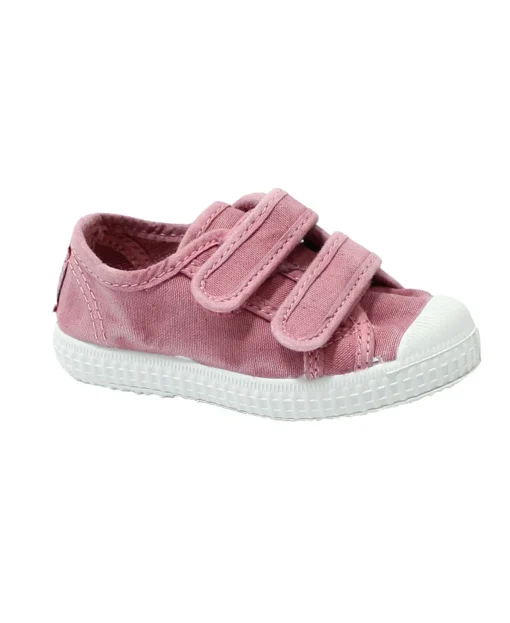 CIENTA 78777 21/33 rosa esp scarpe bambina strappi tessuto cotone profumate