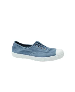 CIENTA 70777 31 35/43 tejano azzurro scarpe unisex elastico tessuto cotone slip on bambino