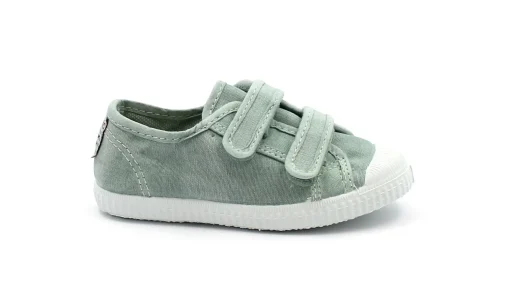 CIENTA 78777 28/36 acqua verde scarpe bambino strappi tessuto cotone profumate