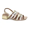 CINZIA SOFT 100185 argento platino sandali donna tacco cinturino pelle