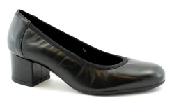 CINZIA SOFT IQ217-N nero scarpe donna ballerina tacco pelle