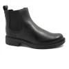 CLARKS ORINOCO 2 LANE black nero scarpe donna stivaletto beatles elastici pelle