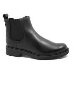 CLARKS ORINOCO 2 LANE black nero scarpe donna stivaletto beatles elastici pelle