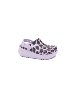 CROCS ANIMAL CUTIE 207838 lilla ciabatte zoccoli bambina gomma platform