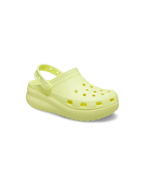 CROCS CLASSIC CUTIE CLOG K 207708 sulphur giallo ciabatte bambino gomma platform