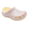 CROCS CLASSIC GLITTER CLOG 206993 oyster ciabatte bambina gomma