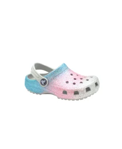 CROCS CLASSIC GLITTER CLOG 206992 shimmer multi ciabatte bambina gomma