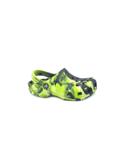 CROCS CLASSIC MARBLED CLOG 207002 navy multi ciabatte bambino gomma