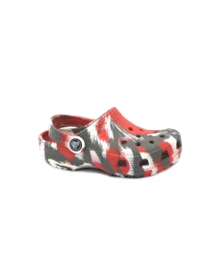 CROCS CLASSIC MARBLED CLOG 207002 flame white ciabatte bambino gomma