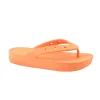 CROCS FLIP PLATFORM 207714 papaya arancione ciabatte infradito donna gomma