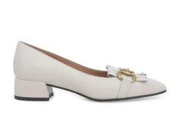 Decolletè Donna: Decollete donna in pelle milk v5342