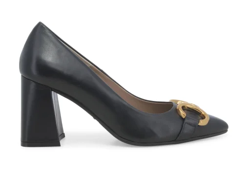 Decolletè Donna: Decollete donna in pelle nero e5143w
