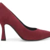 Decolletè Donna: Decollete donna in camoscio vino d5178w