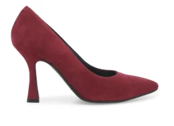 Decolletè Donna: Decollete donna in camoscio vino d5178w