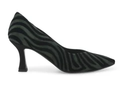 Decolletè Donna: Decollete donna in camoscio zebra verde d5176w