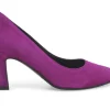Decolletè Donna: Decollete donna in camoscio viola d5175w
