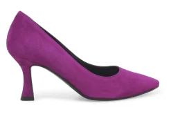 Decolletè Donna: Decollete donna in camoscio viola d5175w
