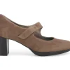 Decolletè Donna: Decollete donna con cinturino in camoscio acero d5126w