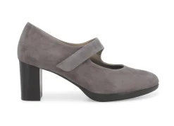 Decolletè Donna: Decollete donna con cinturino in camoscio rovere d5126w