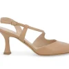 Decolletè Donna: Decollete donna slingback in pelle nude e1634zv