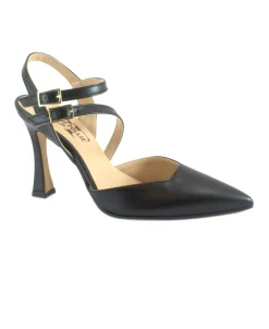 DIVINE FOLLIE 155 nero decolletè donna punta chiusa cinturini tacco