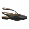 DIVINE FOLLIE ELENA2 nero scarpa donna ballerina tallone aperto pelle