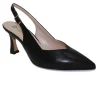 DIVINE FOLLIE 52P809 nero sandalo decolletè donna punta chiusa cinturino tacco