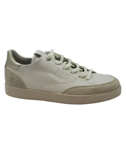 ECCO STREET LITE W 212853 limestone white bianco scarpe donna sneakers lacci pelle