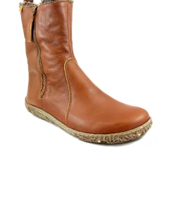 EL NATURALISTA 5454 NATURAL GRAIN wood marrone scarpe stivaletti donna zip foderato lana