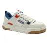 ELLESSE ALBA off white bianco blu scarpe uomo sneakers lacci pelle