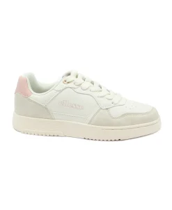ELLESSE EDDY white lamb bianco rosa scarpe donna sneakers lacci