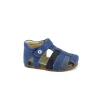 FALCOTTO ALBY 0736 azure navy celeste blu scarpe sandalo bambino tallone punta chiusa pelle strappo