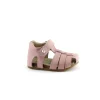 FALCOTTO ALBY 0736 pink rosa scarpe sandalo bambina tallone punta chiusa pelle strappo