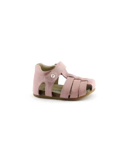 FALCOTTO ALBY 0736 pink rosa scarpe sandalo bambina tallone punta chiusa pelle strappo