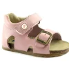 FALCOTTO BEA 0737 pink rosa scarpe sandali bambina tallone pelle strappo fibbia
