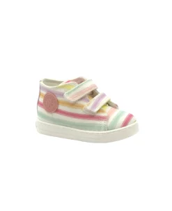FALCOTTO MICHAEL 14604 white multi scarpe sneakers bambina strappi tela primi passi