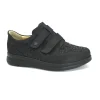 FINNCOMFORT 3752 901654 REIMS nero scarpe donna comfort strappi pelle plantare estraibile