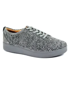 FITFLOP FL5-965 RALLY love grey grigio scarpa sneakers donna tessuto lacci