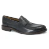 FRANCO FEDELE 6469 blu navy scarpe uomo mocassino college pelle elegante