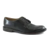 FRANCO FEDELE 6436 nero scarpe uomo derby liscia elegante pelle