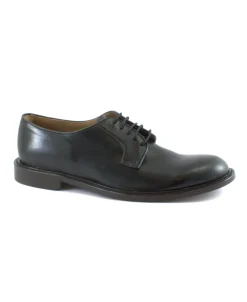 FRANCO FEDELE 6436 nero scarpe uomo derby liscia elegante pelle