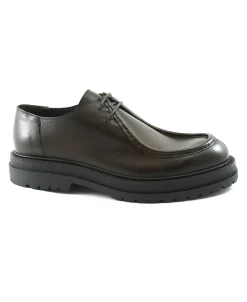 FRANCO FEDELE 6521 T Moro marrone scarpe uomo classiche lacci modello ingegnere
