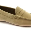 FRAU 6851 sabbia beige scarpe donna mocassino pelle scamosciata