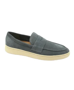 FRAU 24B4 siberia grigio scarpe uomo mocassino camoscio