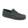 FRAU 14M4 blu scarpe uomo mocassini pelle nubuck extralight