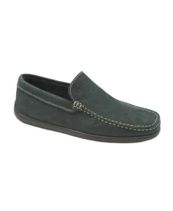 FRAU 14M4 blu scarpe uomo mocassini pelle nubuck extralight