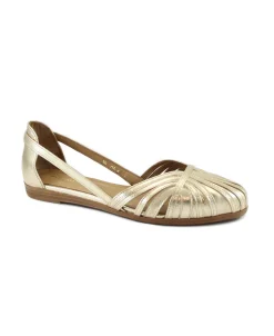 FRAU 03X4 platino scarpe donna ballerine pelle laminato