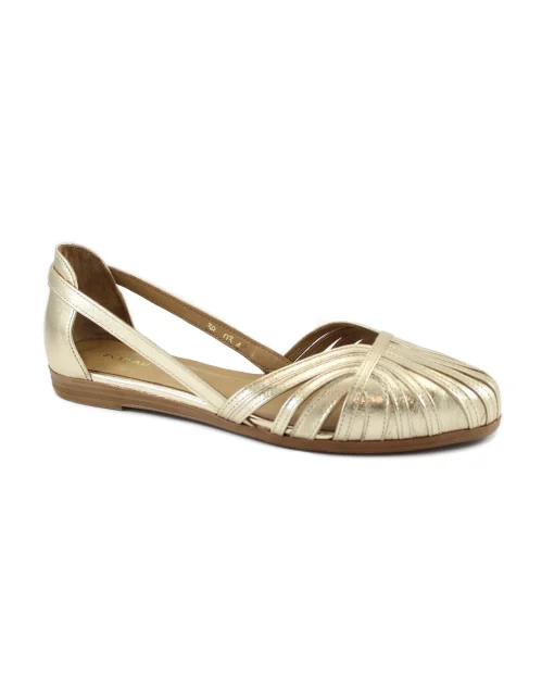 FRAU 03X4 platino scarpe donna ballerine pelle laminato